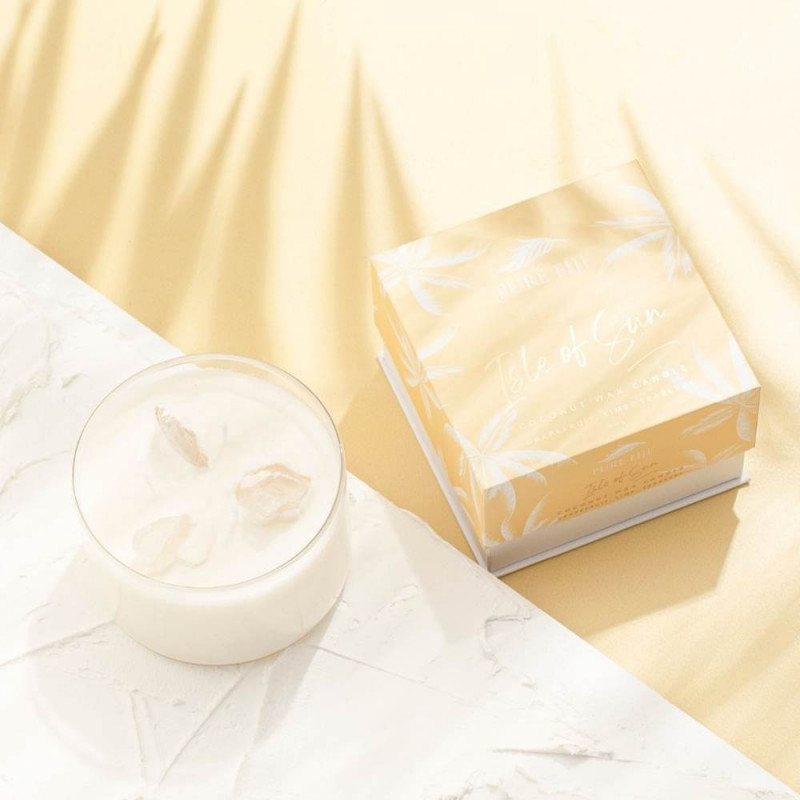 Soy Candle with Crystal - Isle of Sun 250ml