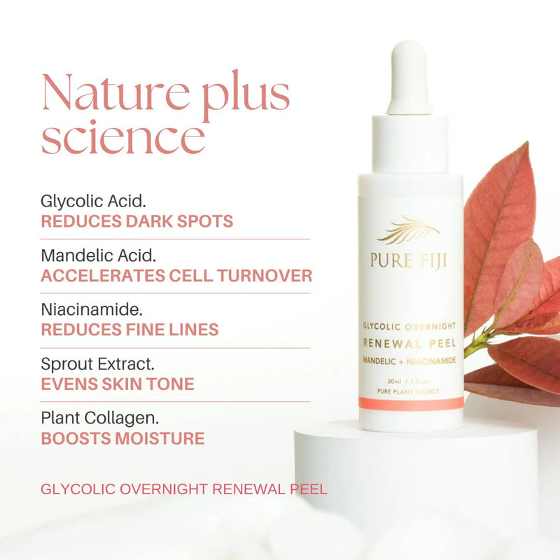 Glycolic Overnight Renewal Peel with Mandelic + Niacinamide 30ml